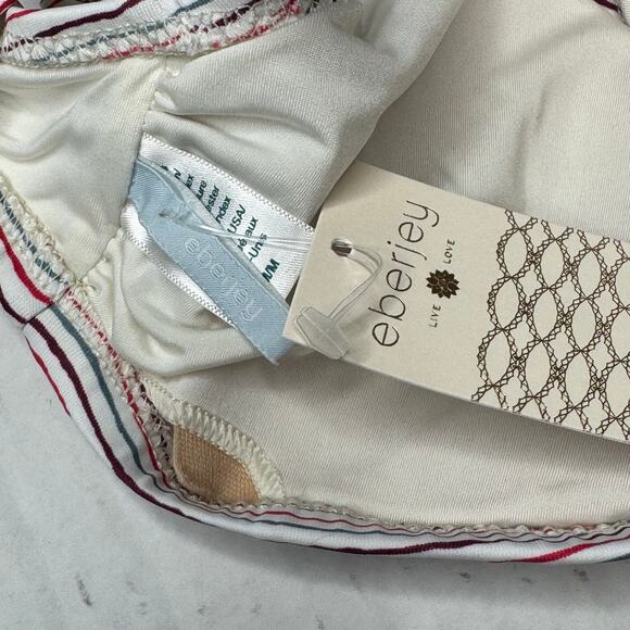 Eberjey Bikini Tops Lines Connor - Multicolor Striped NWT Size Medium - Picture 7 of 7